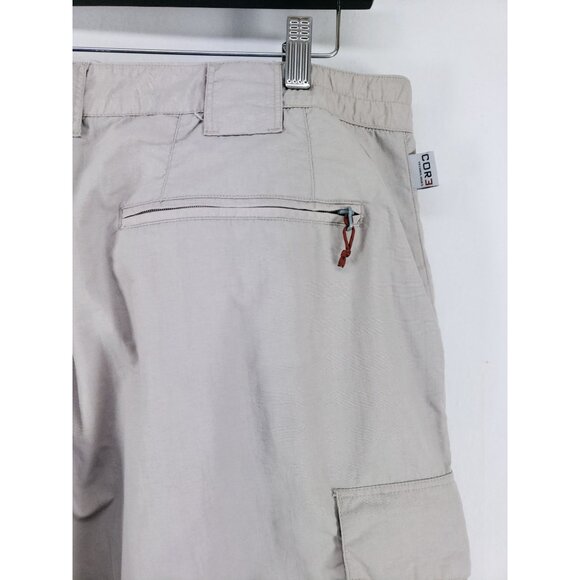 Simms Convertible Cargo Fishing Pants Mens Large Tan Nylon Lightweight Zip-Off - Picture 5 of 10